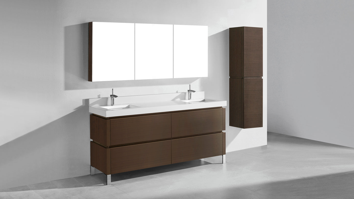 Metro 72D" Free Standing Vanity Cabinet