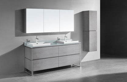 Metro 72D" Free Standing Vanity Cabinet