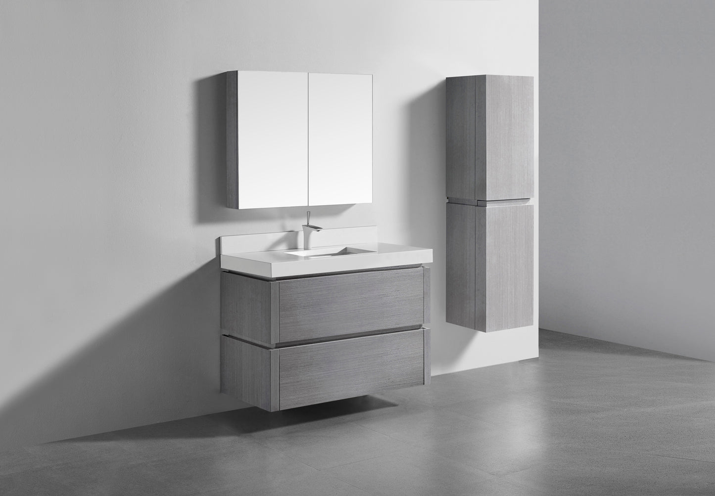 Madeli Cube 42" Wall hung Vanity Cabinet