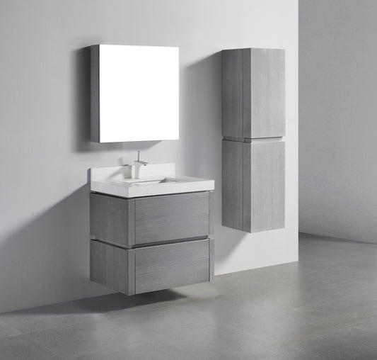 Madeli Cube 30" Wall hung Vanity Cabinet