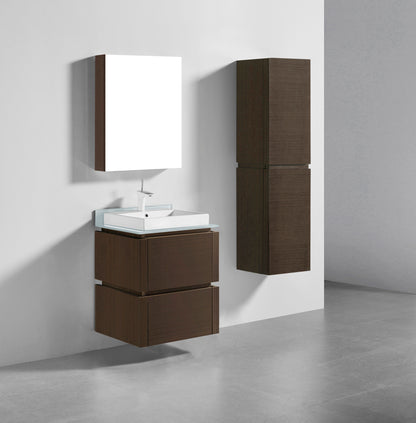 Cube 24" Wall hung Vanity Cabinet