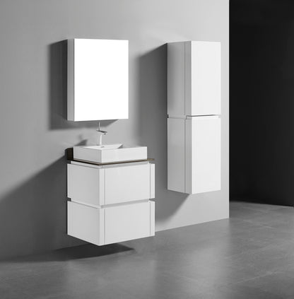 Cube 24" Wall hung Vanity Cabinet