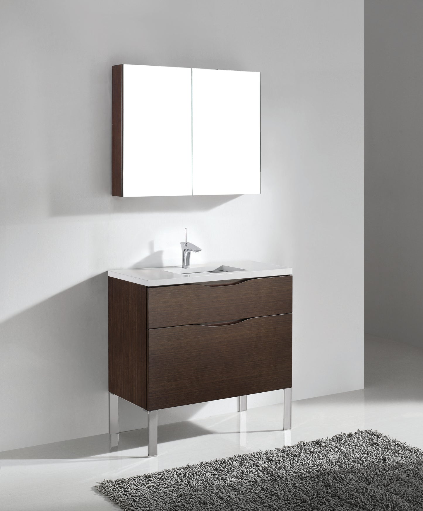Milano 42" Free Standing Vanity Cabinet