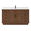 Custom image for Dark Oak with Matte Black Trim / Giotto Quartz / No Mirror