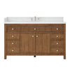 Custom image for Toasted Walnut with Brushed Nickel Trim / Giotto Quartz / No Mirror