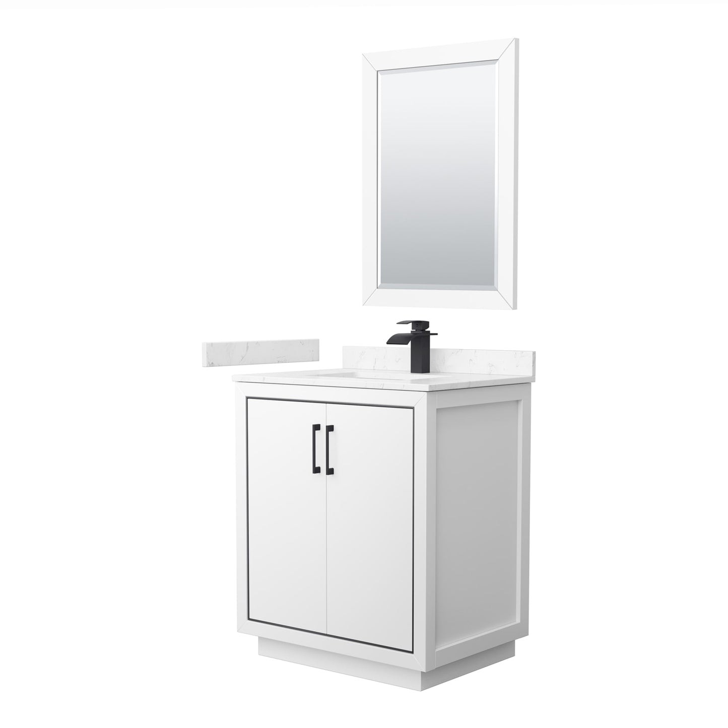 Icon Bathroom Vanity with Countertop 30 inch Single Sink Single hole Faucet Setup