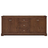 Custom image for Dark Walnut with Polished Chrome Trim / No Mirror