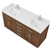 Custom image for Dark Oak with Brushed Nickel Trim / Giotto Quartz / No Mirror