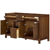 Custom image for Dark Walnut with Brushed Gold Trim / No Mirror