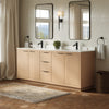 Custom image for Light Straw with Matte Black Trim / White Cultured Marble / No Mirror