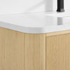 Custom image for Scandinavian Oak with Matte Black Trim / Giotto Quartz / No Mirror