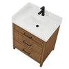Custom image for Toasted Walnut with Matte Black Trim / Giotto Quartz / No Mirror