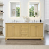 Custom image for Honey Oak with Polished Chrome Trim / Carrara Cultured Marble / No Mirror