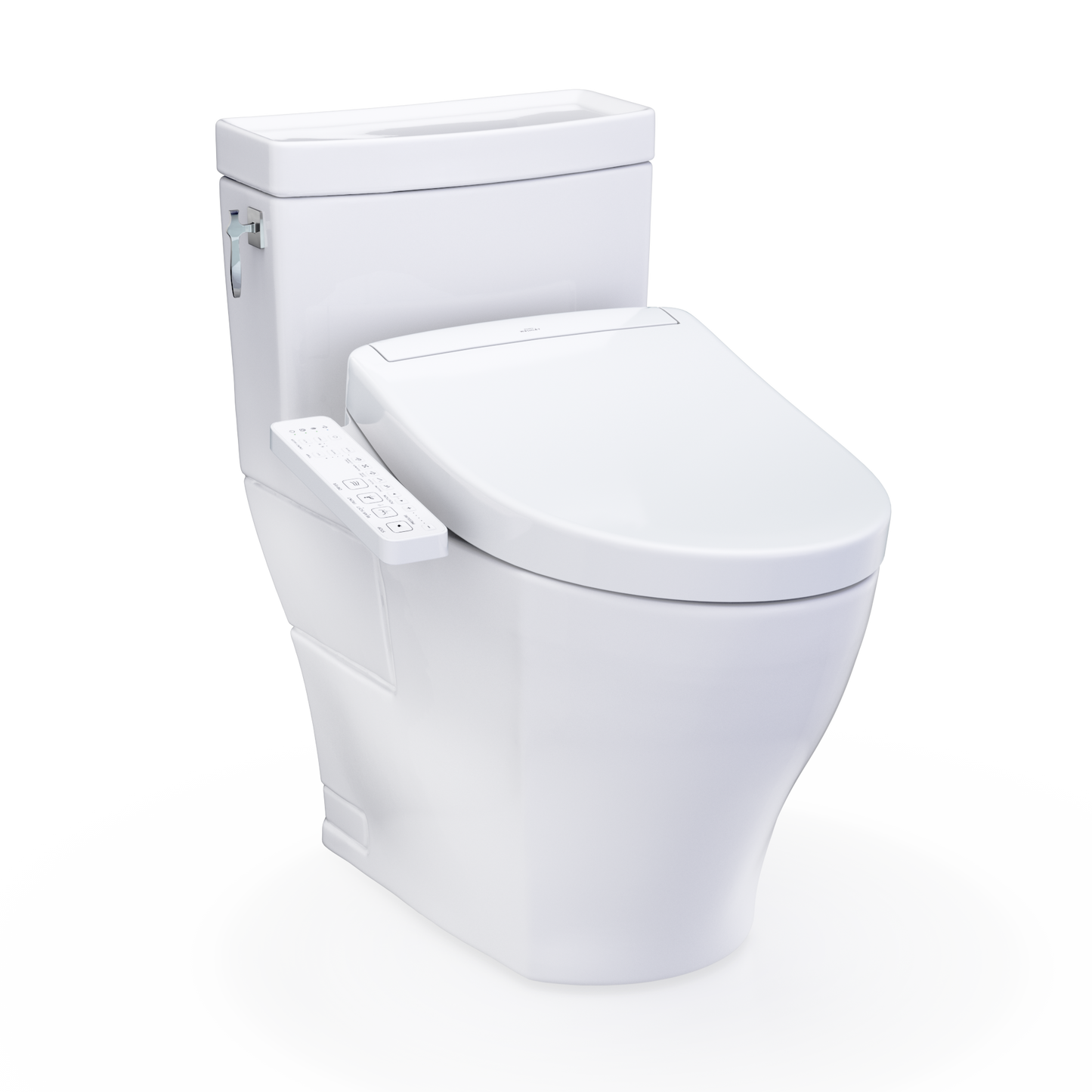 WASHLET+ Aimes One-Piece Elongated 1.28 GPF Toilet and WASHLET S2 Bidet Seat