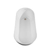 Custom image for White with Polished Chrome Trim and Brushed Gold Faucet / 67