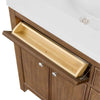 Custom image for Toasted Walnut with Brushed Nickel Trim / No Mirror