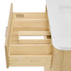 Custom image for Scandinavian Oak with Brushed Nickel Trim / No Mirror
