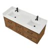Custom image for Toasted Walnut with Matte Black Trim / White Quartz / No Mirror