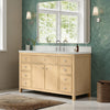 Custom image for Scandinavian Oak with Brushed Nickel Trim / Giotto Quartz / No Mirror
