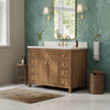 Custom image for Toasted Walnut with Satin Bronze Trim / White Quartz / No Mirror