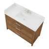 Custom image for Toasted Walnut with Brushed Nickel Trim / Giotto Quartz / No Mirror