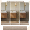 Custom image for Toasted Walnut with Brushed Nickel Trim / No Mirror