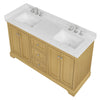 Custom image for Honey Oak with Polished Chrome Trim / Carrara Cultured Marble / No Mirror