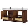 Custom image for Dark Walnut with Matte Black Trim / Giotto Quartz / No Mirror