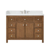 Custom image for Toasted Walnut with Brushed Nickel Trim / Giotto Quartz / No Mirror