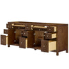 Custom image for Dark Walnut with Brushed Nickel Trim / No Mirror