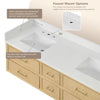 Custom image for Scandinavian Oak with Brushed Nickel Trim / Giotto Quartz / No Mirror