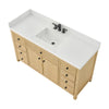 Custom image for Scandinavian Oak with Matte Black Trim / White Quartz / No Mirror