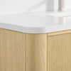 Custom image for Scandinavian Oak with Brushed Nickel Trim / Giotto Quartz / No Mirror