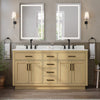 Custom image for Rift Oak with Matte Black Trim / Giotto Quartz / No Mirror