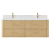 Custom image for Scandinavian Oak with Satin Bronze Trim / White Quartz / No Mirror