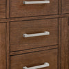 Custom image for Dark Oak with Brushed Nickel Trim / Carrara Cultured Marble / No Mirror