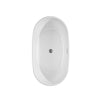 Custom image for White with Polished Chrome Trim and Brushed Gold Faucet / 55