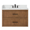 Custom image for Toasted Walnut with Matte Black Trim / Giotto Quartz / No Mirror