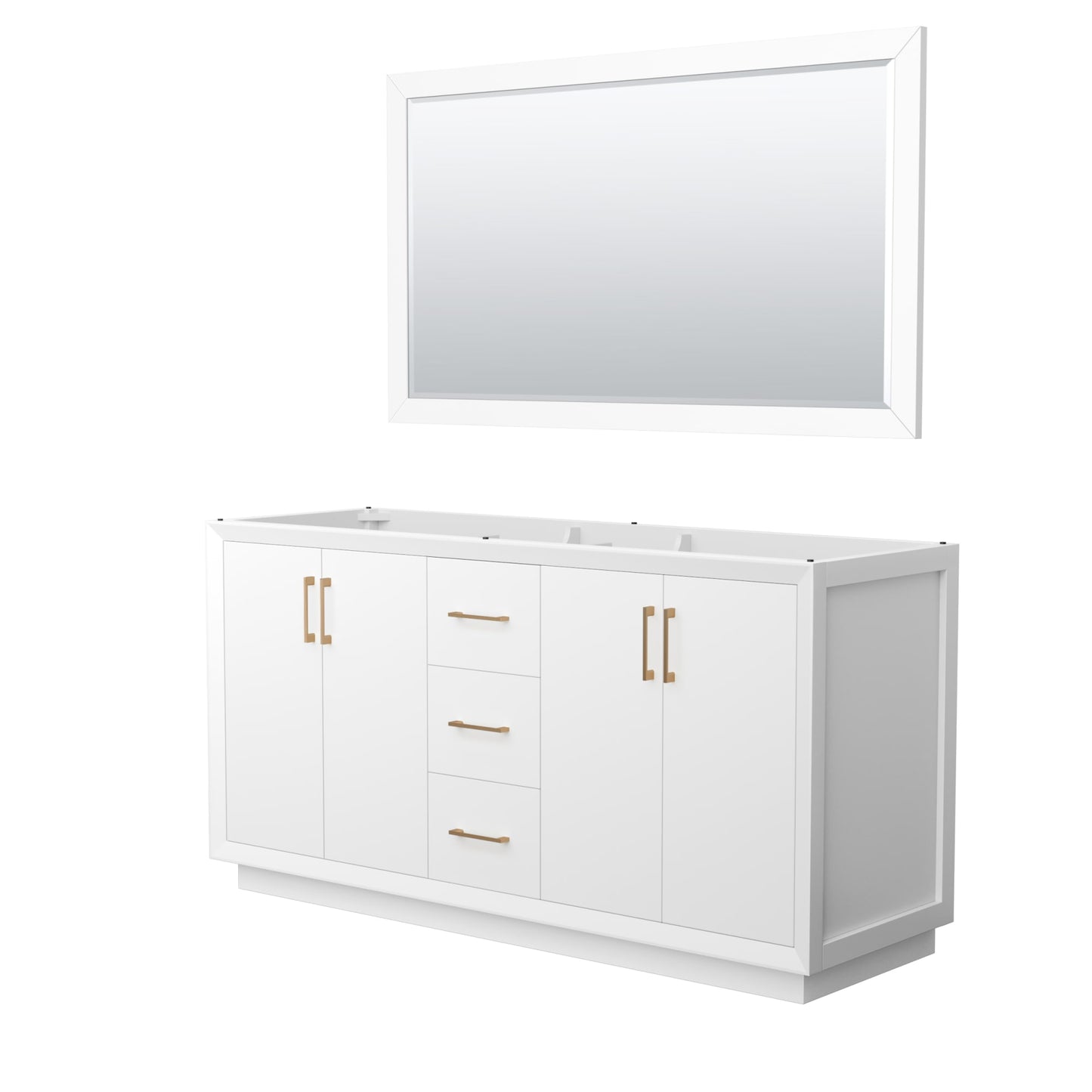 Strada Bathroom Vanity Cabinet 66 inch Double Sink