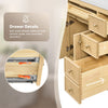 Custom image for Scandinavian Oak with Matte Black Trim / No Mirror
