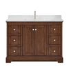 Custom image for Dark Walnut with Polished Chrome Trim / Giotto Quartz / No Mirror