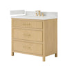 Custom image for Scandinavian Oak with Satin Bronze Trim / Giotto Quartz / No Mirror