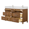 Custom image for Toasted Walnut with Brushed Nickel Trim / Giotto Quartz / No Mirror