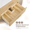 Custom image for Scandinavian Oak with Matte Black Trim / No Mirror