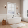 Custom image for White with Shiny White Trim and Matte Black Faucet / 67