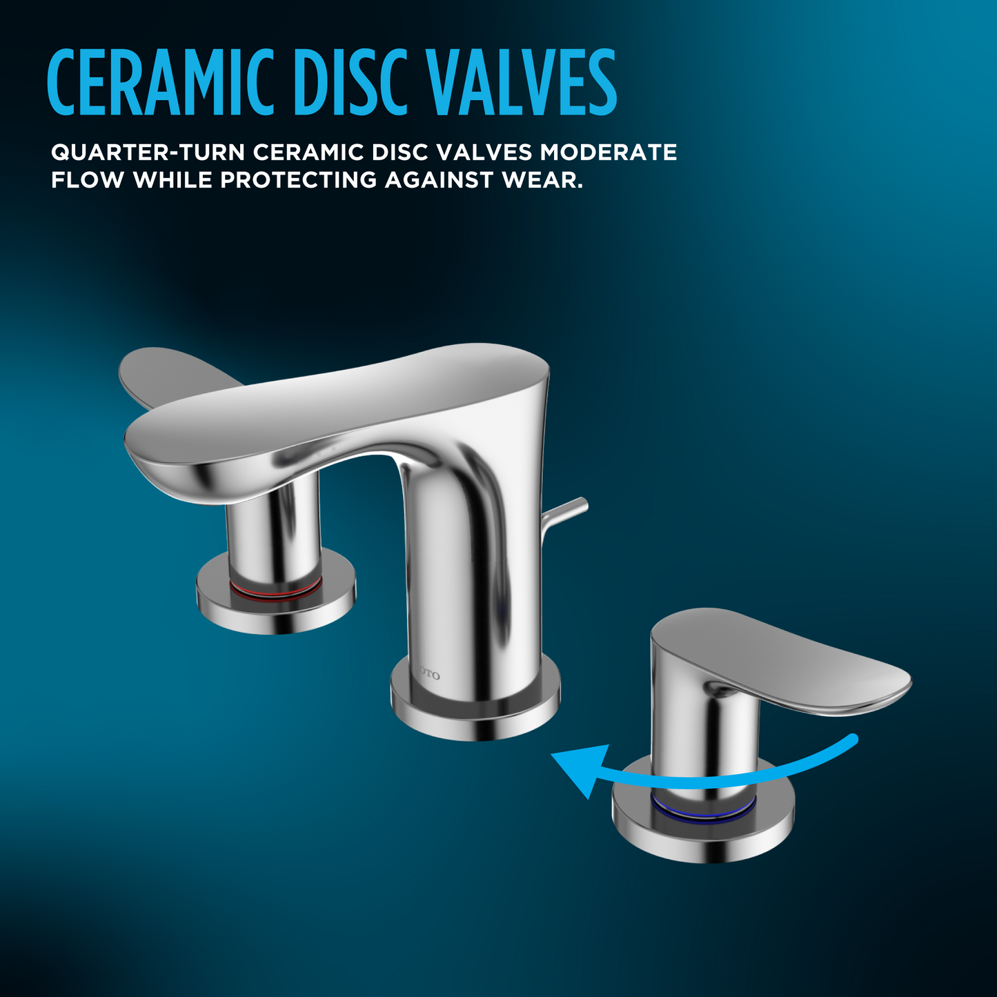 GO Series 1.2 GPM Two Handle Widespread Bathroom Sink Faucet with Drain Assembly