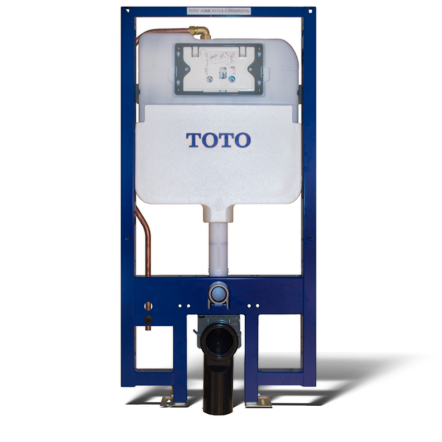 Toto Duofit In-Wall Dual Flush 1.28 And 0.9 Gpf Tank System, Copper Supply Line