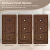 Custom image for Dark Walnut with Brushed Gold Trim / No Mirror