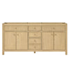 Custom image for Scandinavian Oak with Satin Bronze Trim / No Mirror