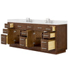 Custom image for Dark Oak with Brushed Nickel Trim / Carrara Cultured Marble / No Mirror